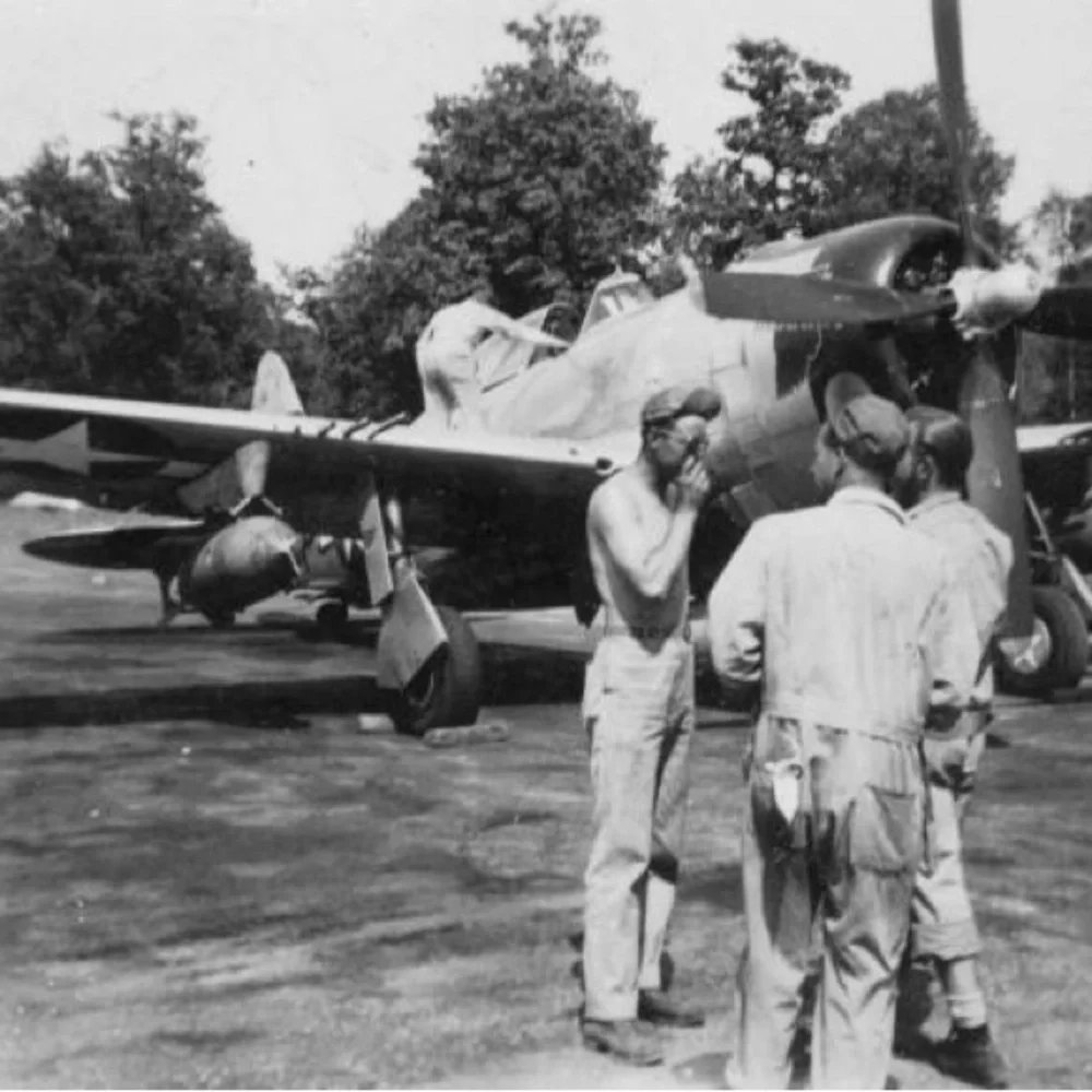 A2 leather jacket 464th Fighter Squadron, 507th Bomber Group, 7th Air Force - Picture 4 of 5